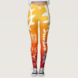 Leggings Med samiska tecken och text populära!