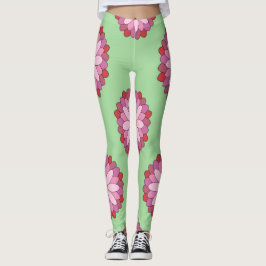 Leggings Medallero asiático pastel rosado