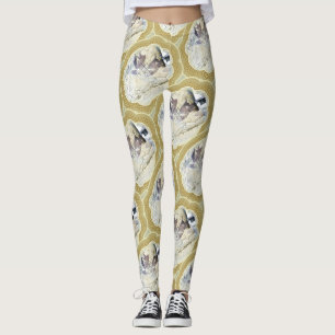 Leggings Medallones en azul y verde de la Tierra