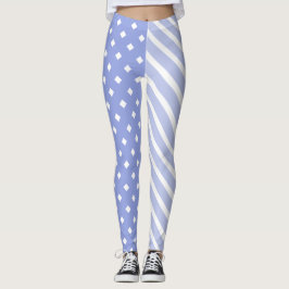 Leggings Media y mitad azul