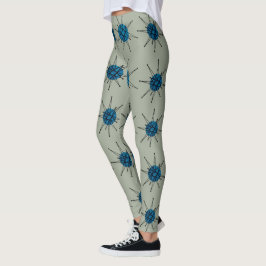 Leggings Mediados de siglo Starburst atómico franciscano