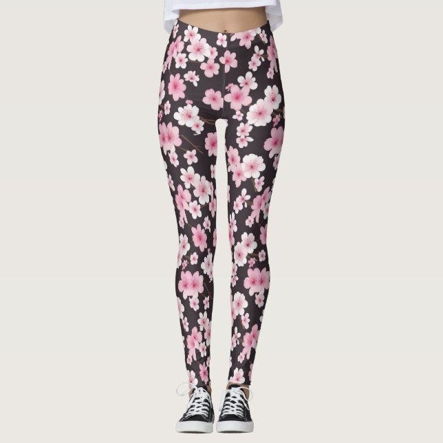 Leggings Medianoche Sakura: Sinfonía de la Florencia del Ce (Anverso)