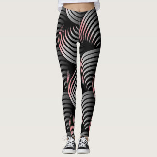 Leggings Medio blanco girando sobre fondo negro
