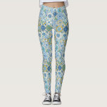 Leggings Mediterranean hues/ Azulejo tiles<br><div class="desc">A patchwork of hand‑painted azulejo‑inspired tiles</div>