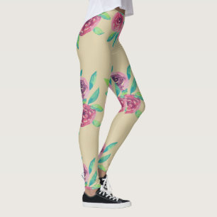 Leggings Medley de Racimo de Rosas