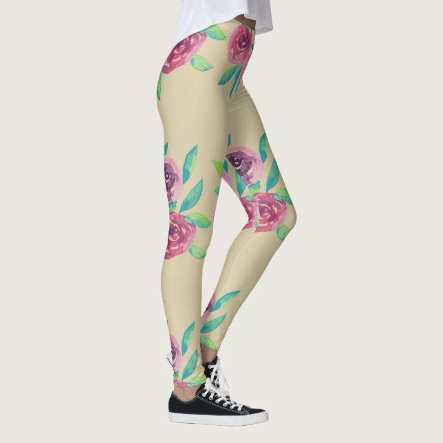 Leggings Medley de Racimo de Rosas (Derecha)