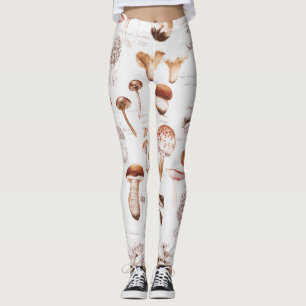Leggings Medley hongo: Patrón de acuarela sin foco