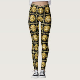 Leggings Medusa dorado en las cadenas