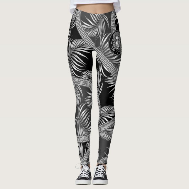 Leggings Medusa Silver de lujo (Anverso)