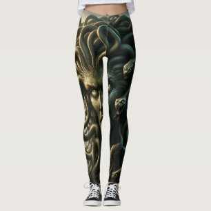 Leggings Medusa Stare de la Muerte Jefe de las Serpientes