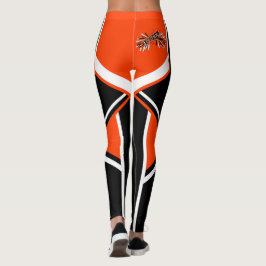 Leggings Megaphone, naranja y animador blanco