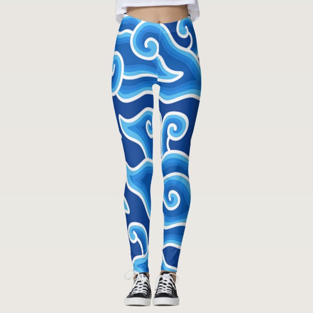 Leggings Megmodiung-Batik-Pattern-| Zazzle_Growshop. (Anverso)
