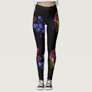 Leggings mejor mamá siempre amor doble negro