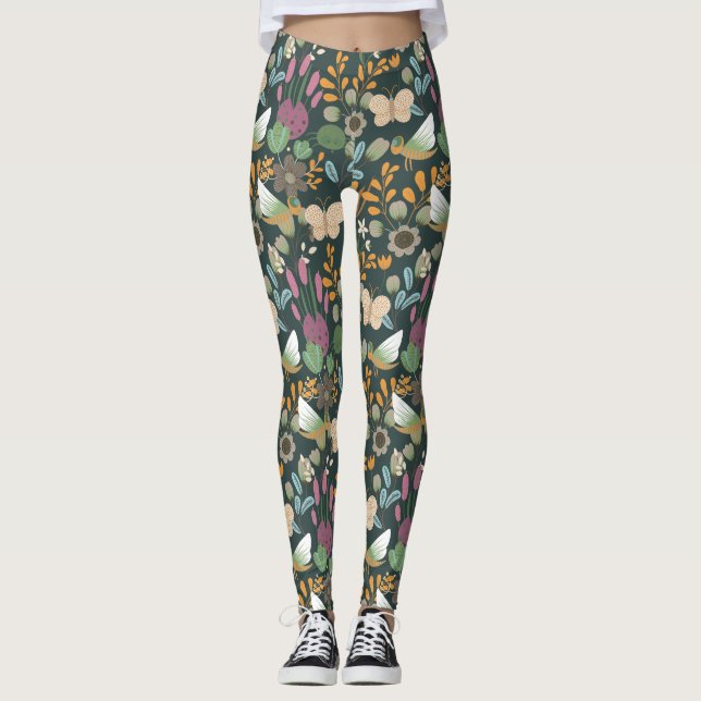 Leggings Mejor patrón de primavera (Anverso)