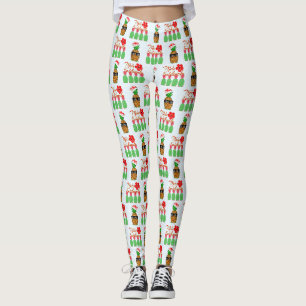 Leggings Mele Kalikimaka Hawaiana Piña Feliz Navidad