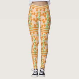 Leggings Melocotón Y Naranja