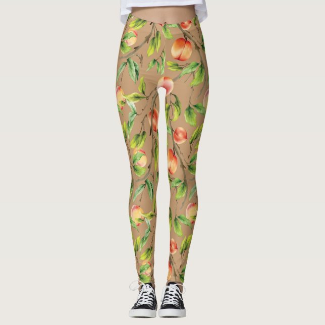 Leggings Melocotones en el árbol (Anverso)