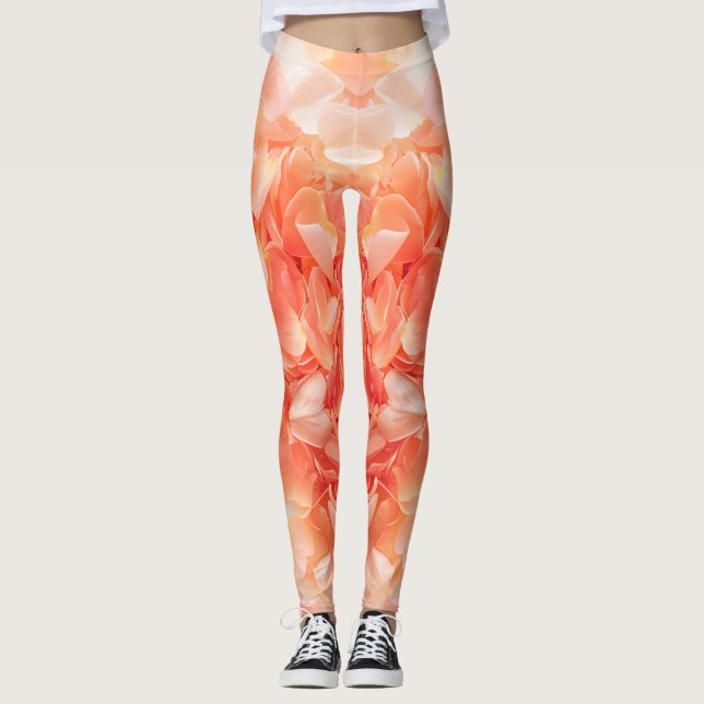 Leggings Melocotones pasteles y melocotones de crema (Anverso)
