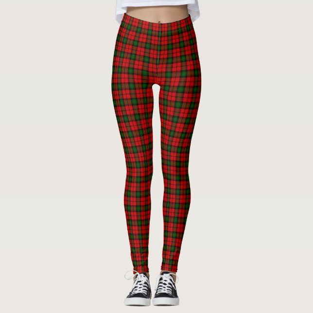 Leggings Melocotonus tartan (Anverso)