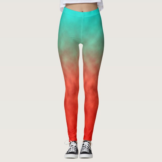 Leggings Memoria del cielo coral (Anverso)
