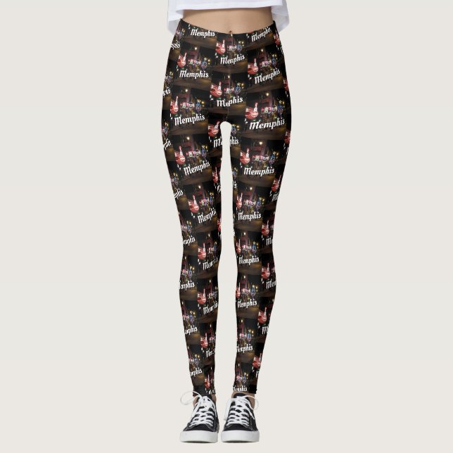 Leggings Memphis, Tennessee con Beale Street (Anverso)