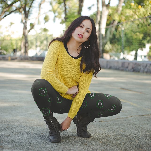 Leggings Memphis verdes (Subido por el creador)