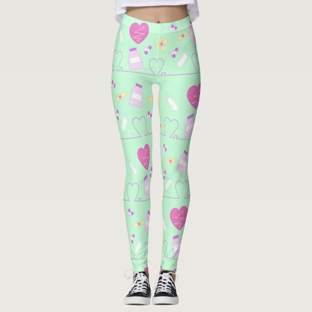 Leggings menhera in mint (Anverso)