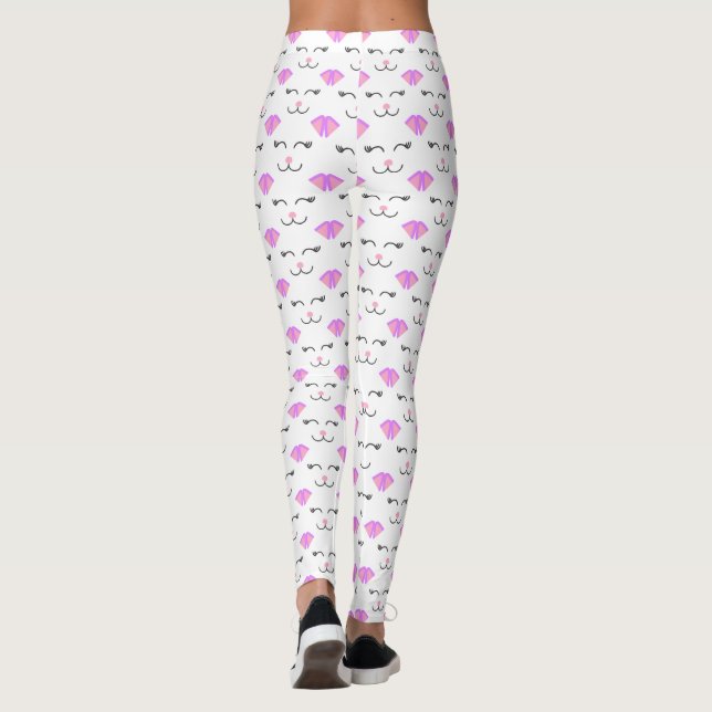 Leggings Meow Retro Kitty Cat (Reverso)