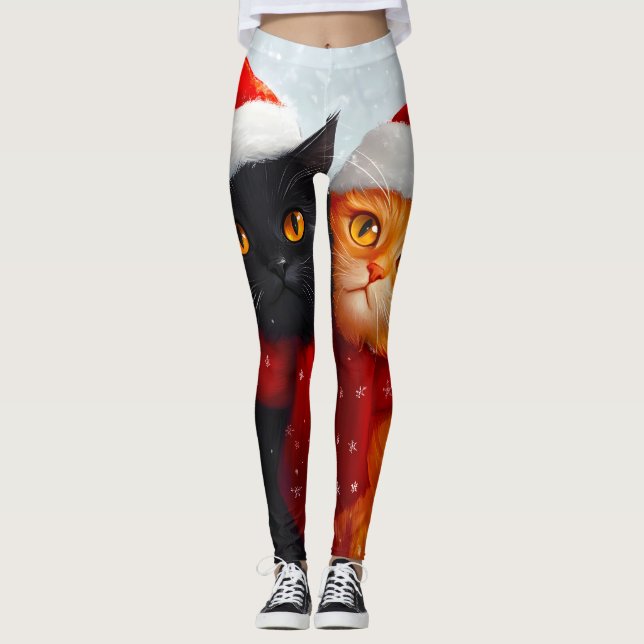 Leggings Meowy Navidades Winter Love (Anverso)