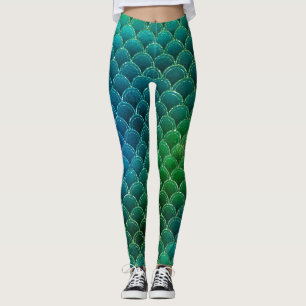 Leggings Merma verde azul