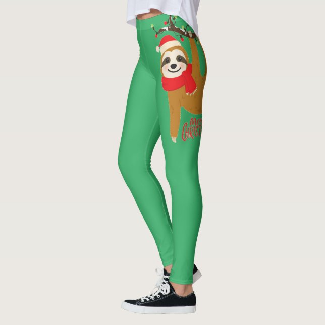 Leggings Merry Christmas Sloth (Izquierda)