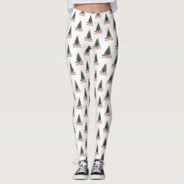 Leggings Merry Christmas. Tree (design 1) with gifts