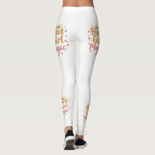 Leggings mes de historia negra mágica de chica negro