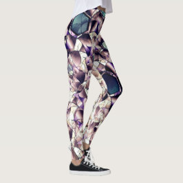 Leggings Messy virtual flower in gradient tones
