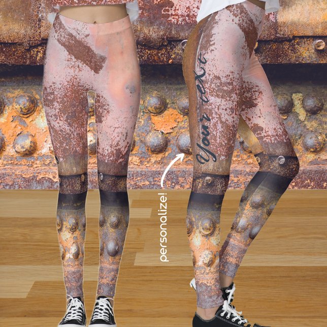 Leggings Metalizado marrón rosado rusto (Subido por el creador)