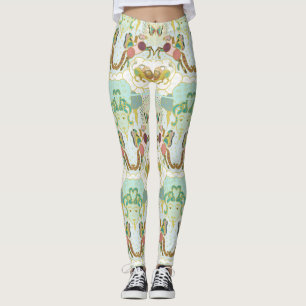 Leggings Metamorfosis mitológica de Pegaso con Medusa y Qui