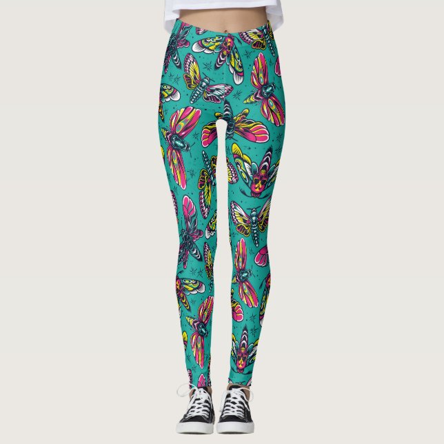 Leggings Metas de muerte coloridas (Anverso)