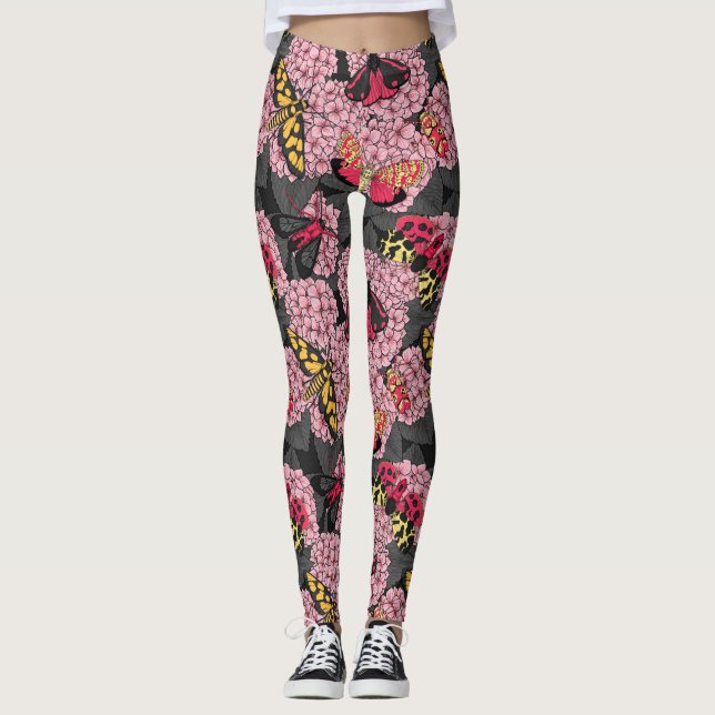 Leggings Metas en hidrangea rosa (Anverso)