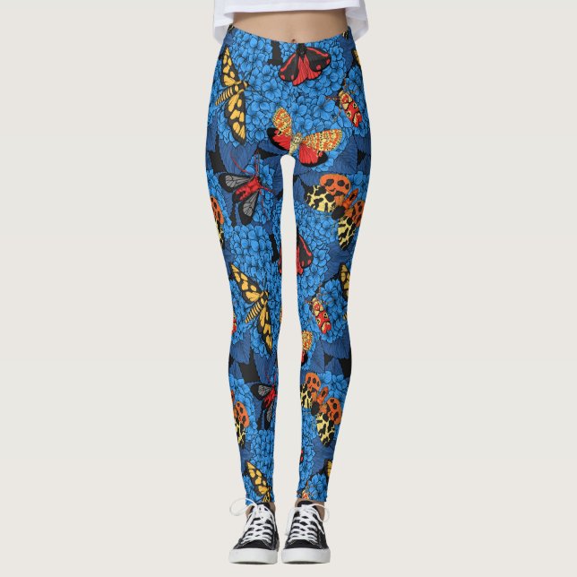 Leggings Metas en la hidrangea azul (Anverso)