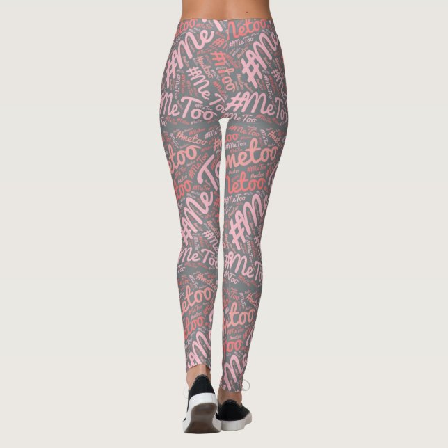 Leggings #MeToo Pants de yoga - Uso de gimnasio de Spandex  (Reverso)