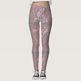 Leggings #MeToo Pants de yoga - Uso de gimnasio de Spandex 