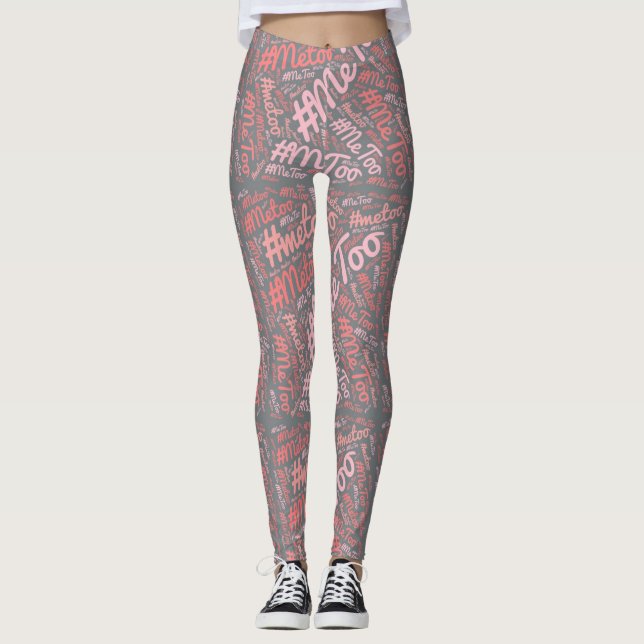 Leggings #MeToo Pants de yoga - Uso de gimnasio de Spandex  (Anverso)
