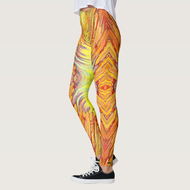 Leggings Mezcla cósmica de cítricos (Izquierda)