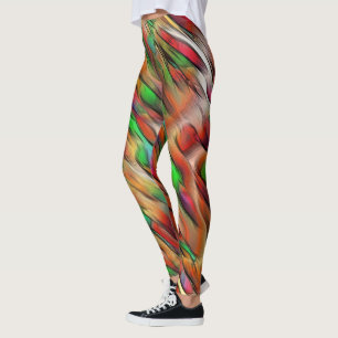 Leggings Mezcla de manchas opacas y cromadas
