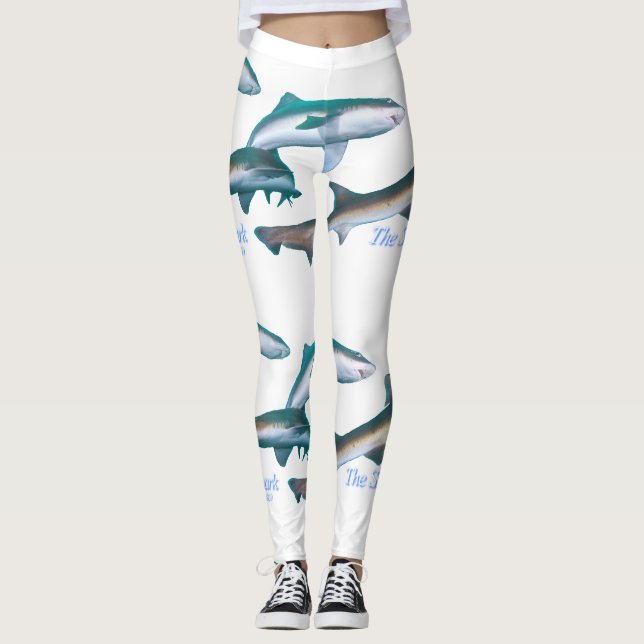 Leggings Mezcolanza de tiburones (Anverso)