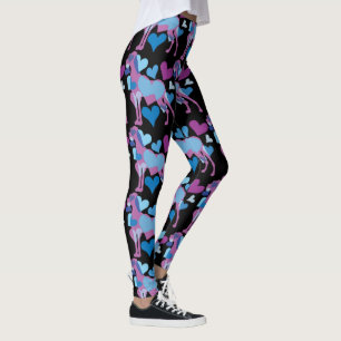 Leggings Mi amor por grandes daneses en morado