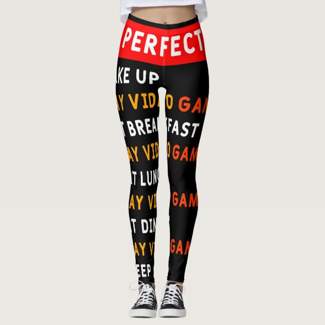Leggings Mi día perfecto - Videojuegos (Anverso)