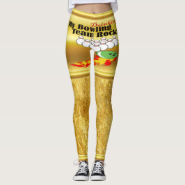 Leggings Mi equipo de boliche/bebederos se mueve