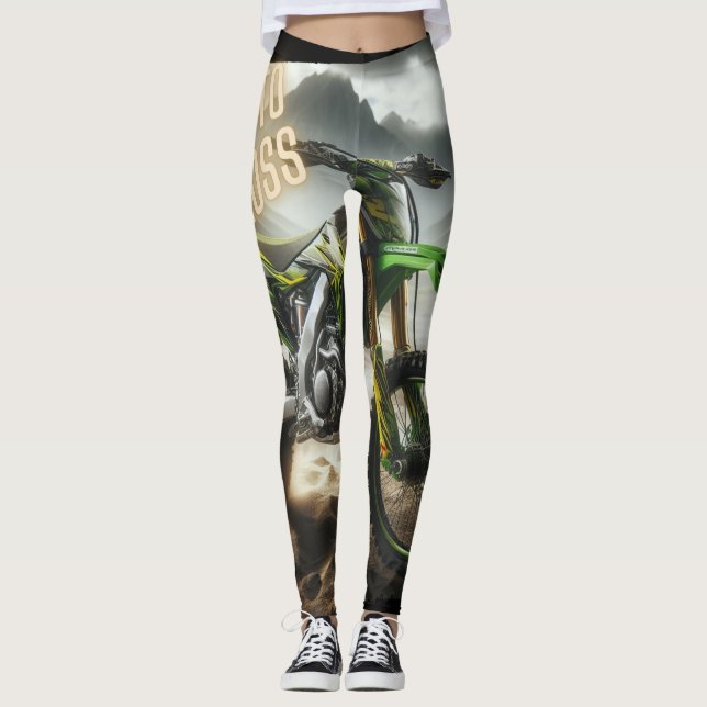 Leggings Mi pasión: Motocross (Anverso)