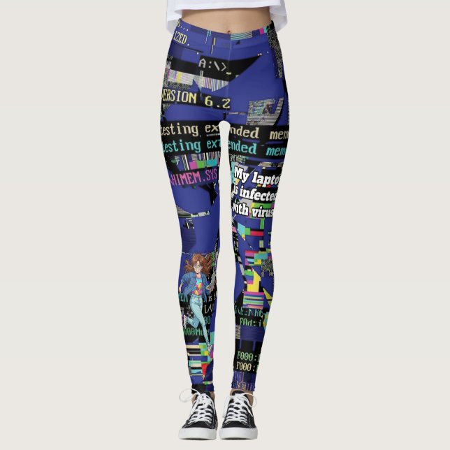 Leggings Mi portátil está infectado con virus (Anverso)